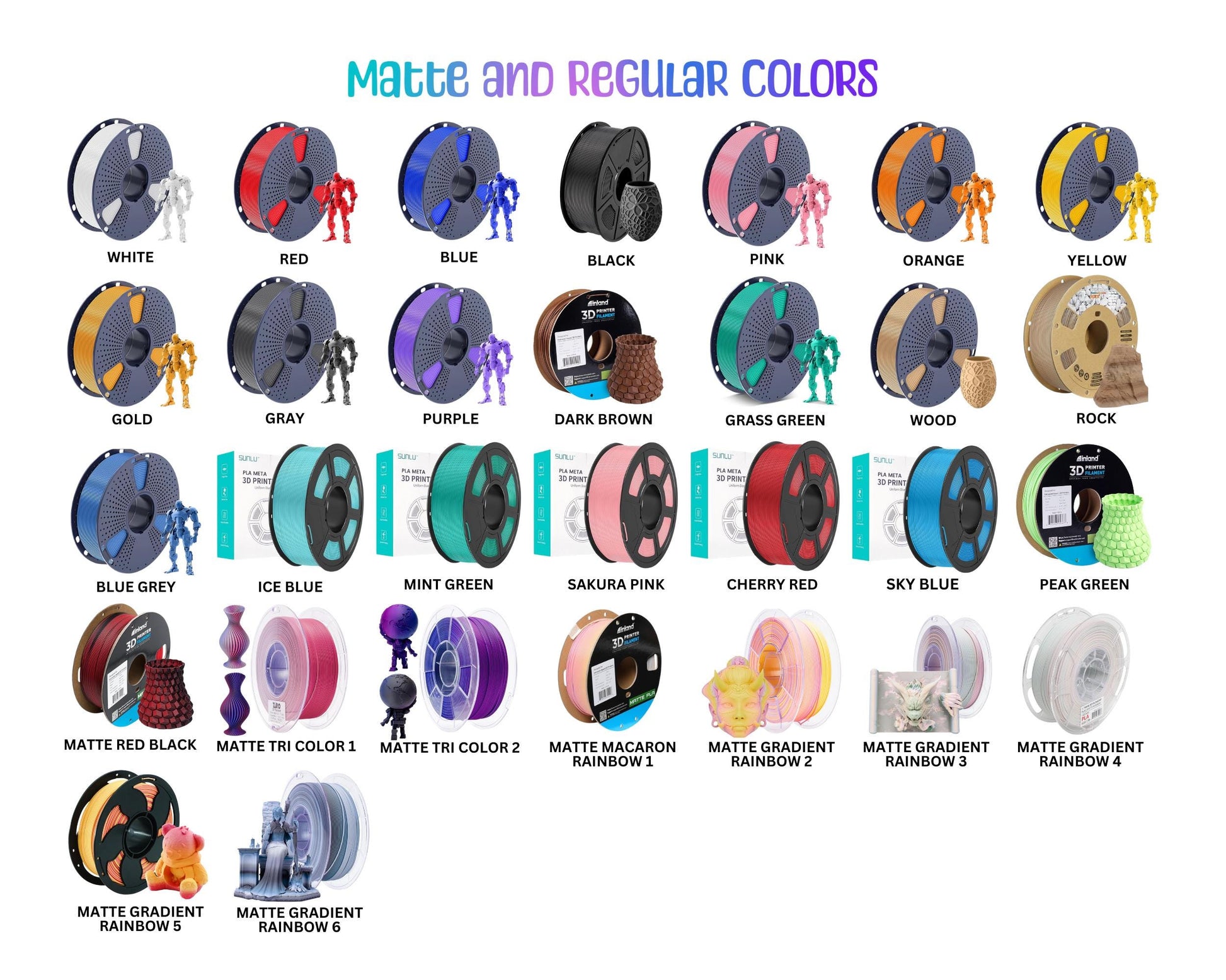 3D Printed Mini Animals, Sensory Fidget Desk Pets and Small Collectibles