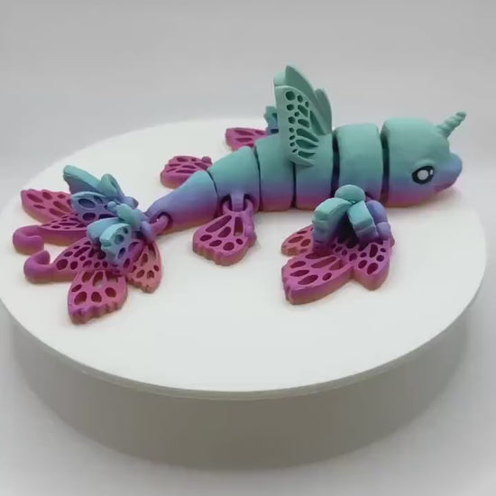 3D Printed Articulated Dolphin Fidget: Ocean Creature and Fantasy Decor