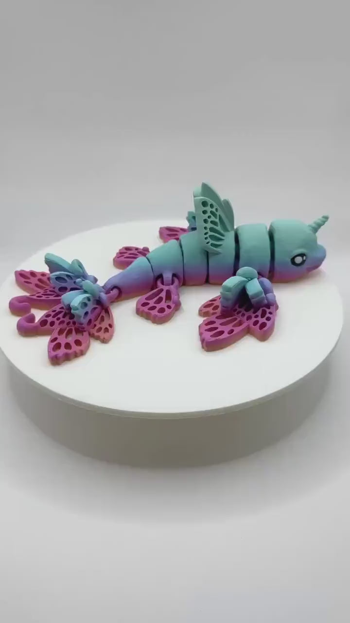 3D Printed Articulated Dolphin Fidget: Ocean Creature and Fantasy Decor